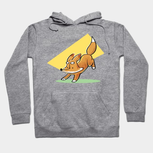 Jumping Fox Hoodie by Lucas Green